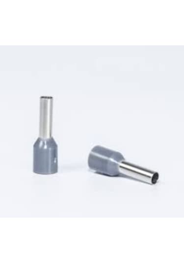 2.5 Mm Tek Girişli Izoleli Kablo Yüzüğü 100 Adet Gri Renk