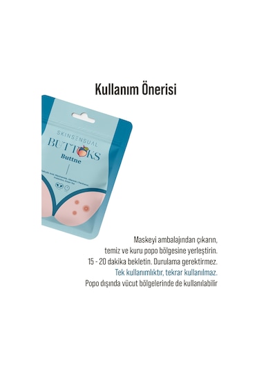 Skin Sensual Buttoks Buttne Vücut Maskesi | Vücut Sivilceleri ve Pürüzlere Karşı | 2 Parça