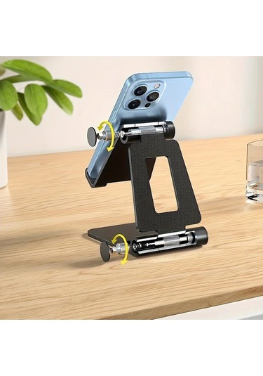 Primepickings Evrensel Gümüş Cep Telefonu Tutucu Gümüşi