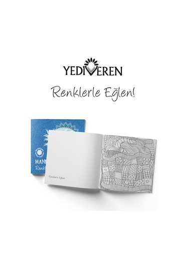 Mandala Büyükler Için Boyama Seti - 3 Kitap