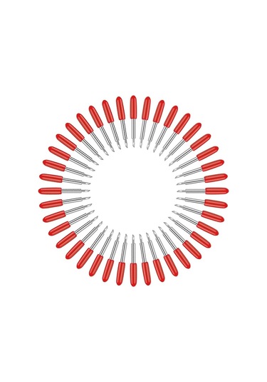 Tangshopping 60 Adet S, Keşfetmek Için Hava / Hava 2 Maker Expression 30/45/60 Derece Kesim Plotter Yedek Bıçaklar