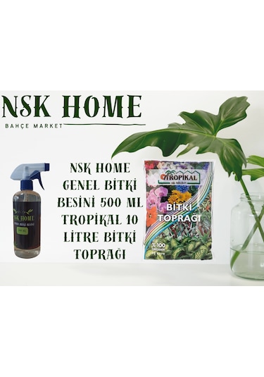 Genel Bitki Besini Ve Tropikal 10 Litre Toprak Seti