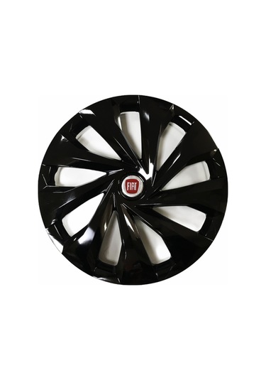 Fiat Punto Uyumlu 15 Inç 4 Adet Piano Black Siyah Jant Kapağı Takımı