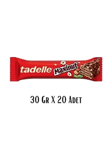 Tadelle Maxinut Çikolatalı Gofret 20 x 30 G
