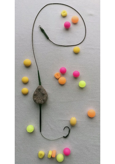 Gezer Inline Kurşunlu Sazan Takımı Sarı Boncuklu