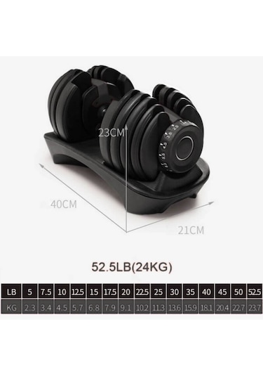 Joınfıt 24 Kg Ayarlanabilir Dambıl Seti 1 Adet - 15 Farklı Ağırlık Seviyesi