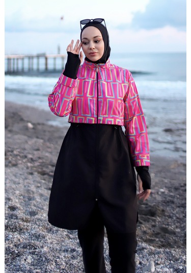 Tam Kapalı Tesettür Mayo Hale R2504 Hale04