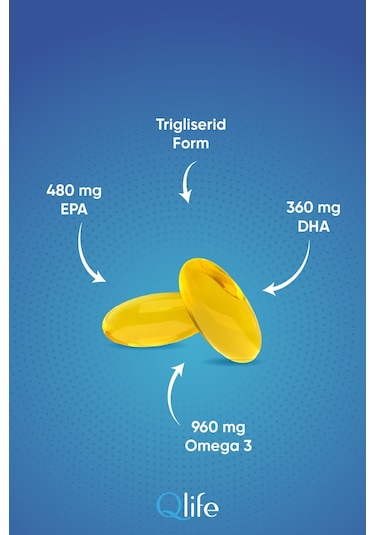 Qlife Omega 3 1200 Mg 60 Kapsül