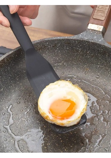 Fosenze Silikon Mutfak Spatula 25cm - Isı Dayanıklı, Anti Kaygan Tava Uyumlu, Pişirme Ve Karıştırma Aracı - 1 Adet