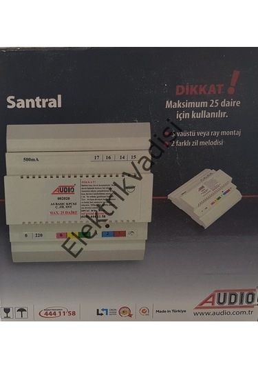 Audio Basic Görüntüsüz Çift Zilli Santral As 2020 As 202