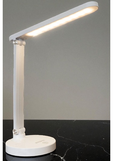 Şarjlı Taşınabilir Mandallı Masa Lambası Siyah