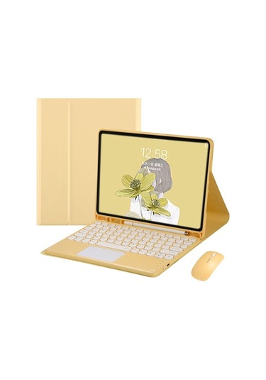 Dancemonkey 2021 iPad Uyumlu Pro 11 & Mini 6 İçin Yenilikçi Deri Kılıf - Kalem Yuvası İle, Bluetooth Dokunmatik Klavye