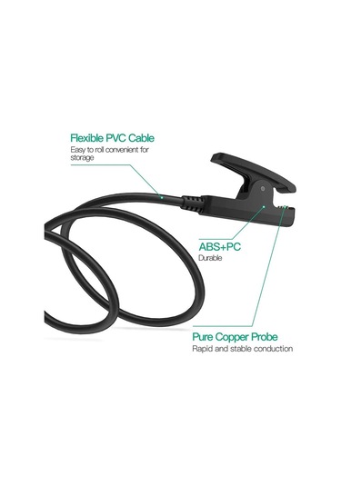 Şarj Cihazı Garmin Yaklaşımı S20/g10 Forerunner 630/230/235/30/35/645 Müzik Aksesuarları Değiştirme İçin Usb Şarj Kablosu Klipsi