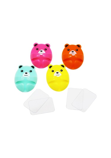 4 Parça Renkli Büyük Ayıcık Kablo Tutacak 5131