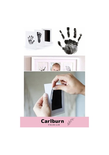Carlburn Anılarınızı Ölümsezleştirin Kimyasal İçermeyen 2 Kez Kullanımlık El Ayak İzi Fotoğraf Çerçevesi Çok Renkli