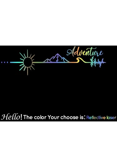 X6247-altın-l 73 Cm X 20 Cm-moda Kamp Macera Vinil Yapışkan Camper Van Suv Dekorasyon Çıkartmaları Karavan Rv Vinil Çık