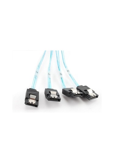 Cablesonline 39in Dahili Sff-8087 Mini Sas Erkek W/4x Sata 7 Pimli Dişi Kablo Sas-4e39