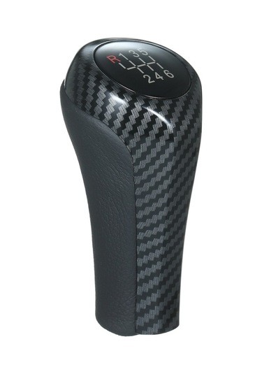 Fortunelane Bmw İçin 6 Vites Kırmızı Yazılı Manuel Vites Çubuğu, Karbon Desenli Işıklı Kırmızı Kırmızı