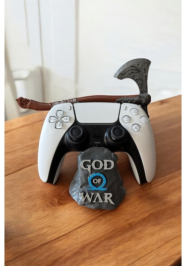 God Of War Ps4 / Ps5 Kol Tutucu Stand Joystick Standı Ragnarok Mavi