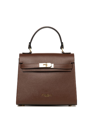D223 Chocolate Portföy Çantası Kadın Katıa Piumelli Milano Bag D223 Chocolate
