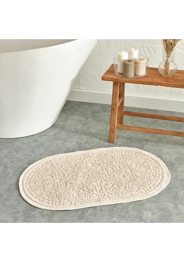 Karaca Home Vista Oval Paspas 90 x 60 CM Ekru - 200.22.02.0013 Ekru