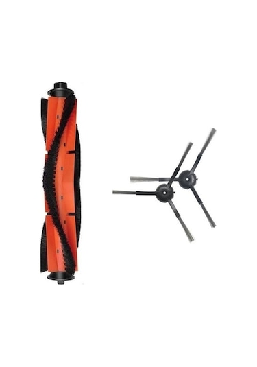 Roidmi Eve Uyumlu 1adet Ana Fırça 2 Adet Siyah Yan Fırça