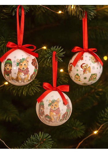 Adam Yılbaşı Ağaç Süsü 6 Adet 7,5cm