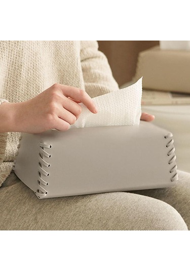 Homyl Masa Mutfak Yatak Odası Için Dekoratif Saklama Kabı Gri