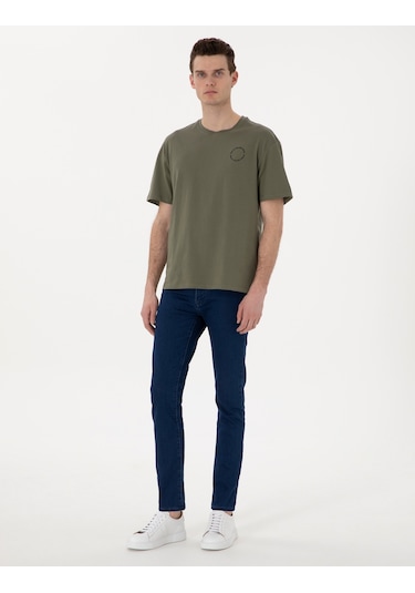 Pierre Cardin Erkek Haki Tişört 50310076-vr027 Haki