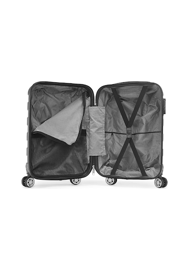 Dossimo Nova 55 Cm Gümüş - Gri Unisex Kabin Boy Valiz Gri