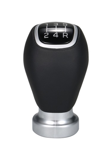 Ranyeek Kia Rio 5 2012-2015 İçin 5 Vites Deri Plastik Vites Topu - Siyah Siyah