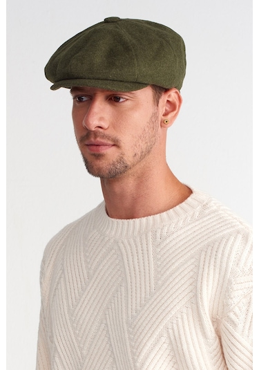 Erkek Yeşil Kasket Baretta Peaky Blinders Şapka