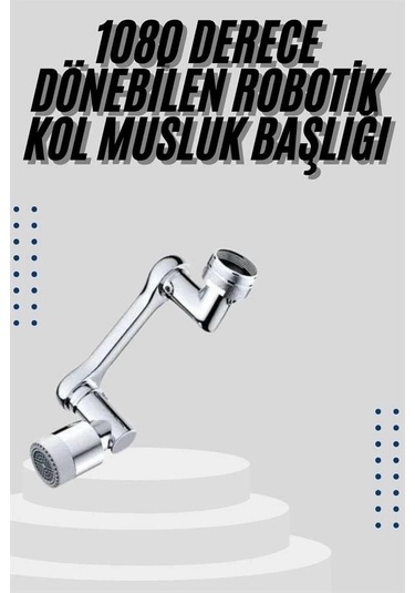 Bfs Mutfak Musluk Başlığı 1080 Derece Dönebilir Oynar Başlıklı Musluk Aparatı Çok Renkli