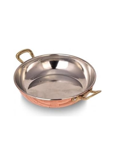Turna Bakır Çelebi Tava 3 No 18 CM Düz Kırmızı Turna7555-1