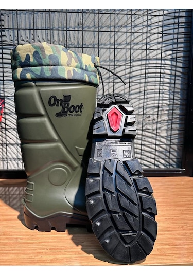 Boot Src Poliüretan Soğuk Su Geçirmez Iş ve Av Botu Çizmesi Haki