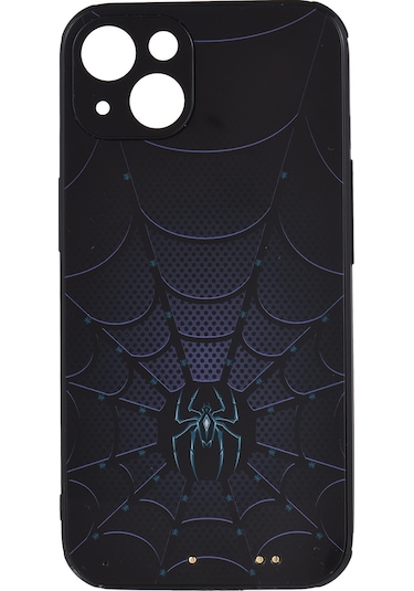 Vkemall İphone Uyumlu 13 İçin Şarj Edilebilir Kılıf - Örümcek Animasyonlu Işıklı, Çarpıklık Koruyucu Tpu+pc Koruma Kılıfı Model 1