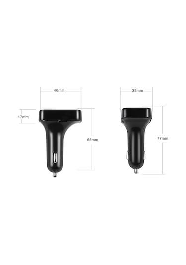 Xindoker Araç İçin Bluetooth Mp3 Çalar - Fm Radyo, Çift Usb Şarj, Hd Ses Kalitesi