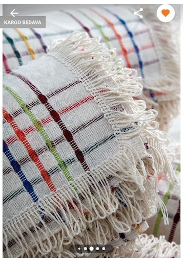 %100 Pamuklu Buldan Işi Çekyat-Koltuk Örtüsü En Büyük Takım 350'li Tak