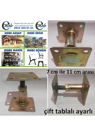 MNBE Çift Tablalı Ayarlı Pergule Pergola Kamelya Sundurma Ayak