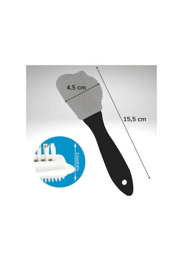 Buffer Çift Taraflı Pratik Taşınabilir Süet Nubuk Deri Çizme Bot Ayakkabı Temizleme Bakım Fırçası