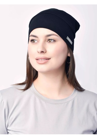 Doktor Stıl' Sviti Unisex Pamuklu Siyah Tıbbi Bonelenk Şapkası 143395024