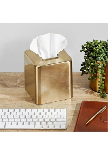 2025 Uygun Metal Kare Mendil Kutusu Modern Mendil Tutucu