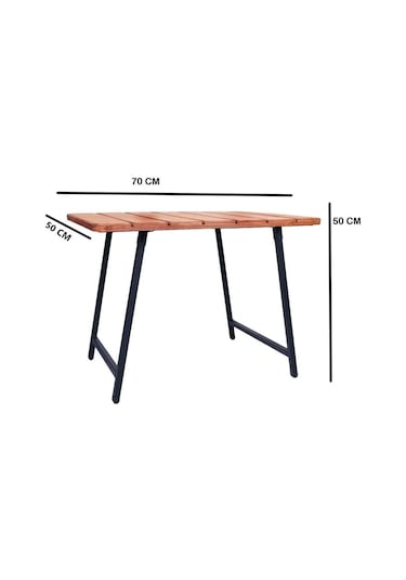 Alin Metal Katlanır Ahşap Kamp Ve Piknik Masası Gri Ve Kahve Gri Ve Kahve Gri - Kahverengi