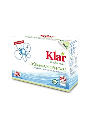 Klar Eco Sensitive Bulaşık Makinesi Deterjanı 25 Tablet
