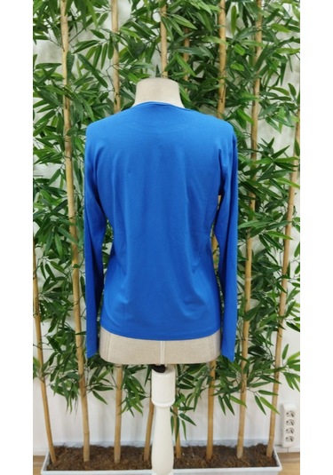 Leyla Sanat Sanata Yeni Bir Bakış Açısı Kadın Uzun Kollu Bisiklet Yaka Ayçiçeği Desenli Viskon Bluz Mavi Leyla Sanat Sanata Yeni Bir Bakış Açısı Kadın Uzun Kollu Bisiklet Yaka Ayçiçeği Desenli Viskon Bluz Mavi