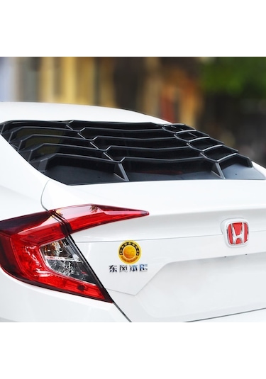 Honda Civic Fc5 Arka Cam Vizörü Mat Siyah