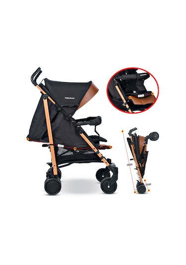 Baby Home 107 Clark Tam Yatar Alüminyum Baston Bebek Arabası