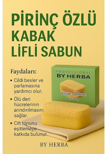 By Herba Kabak Lifli Pirinç Aromalı Sabun