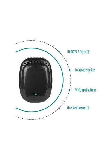 Padalink Stainless Steel Ozon Üreteci 5mg/h - Odor Eliminator: Sigara, Yemek, Evcil Hayvan Kokuları - Kısa Boyutlu 6x4.5x2.8cm Siyah
