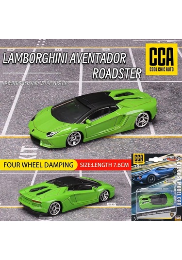 Cca Premium Series Lamborghini Aventador Roadster Yeşil 1/64 Model Araba